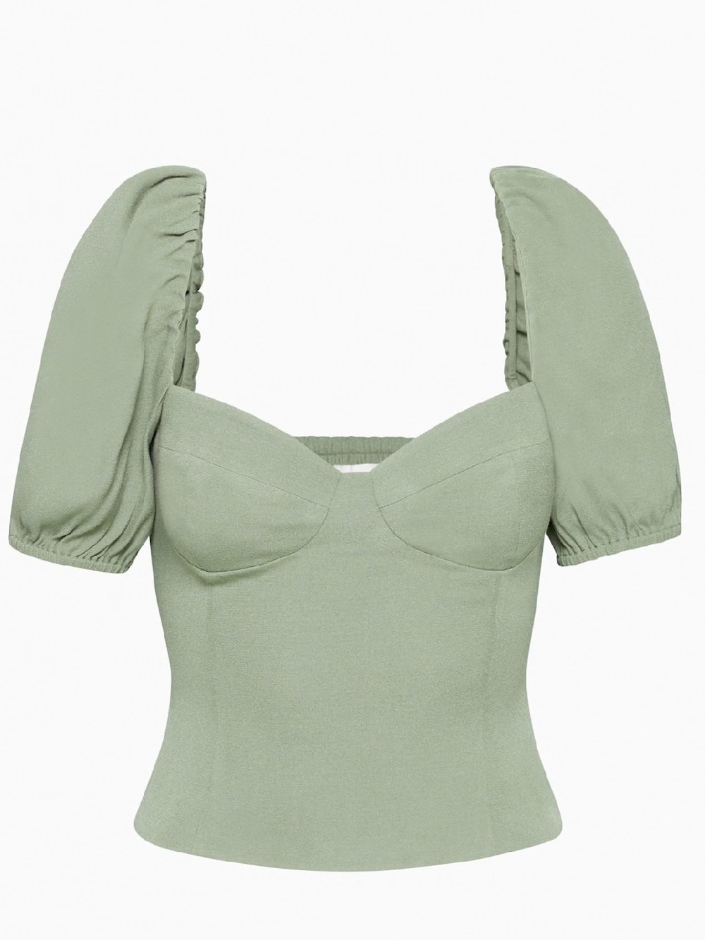 Aritzia Wilfred Green Novella Shortsleeve Top